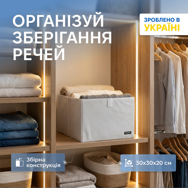 Кофр для зберігання речей L ORGANIZE (білий)