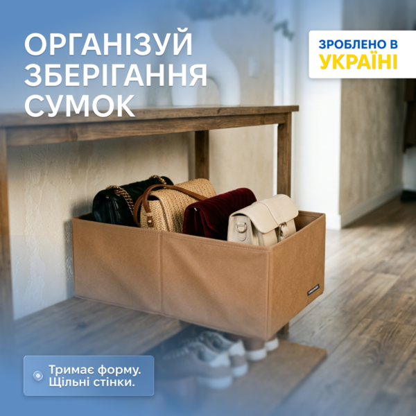 7418504982_yaschik-dlya-hraneniya.png Ящик для зберігання на два відділення ORGANIZE (бежевий)