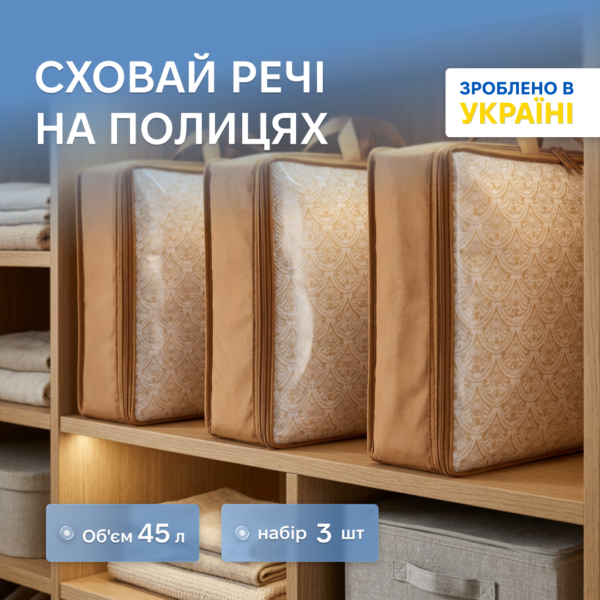 7419580122_nabor-sumok-organajzerov-dlya.png Набір сумок-органайзерів для речей S 3 шт. ORGANIZE (бежевий)