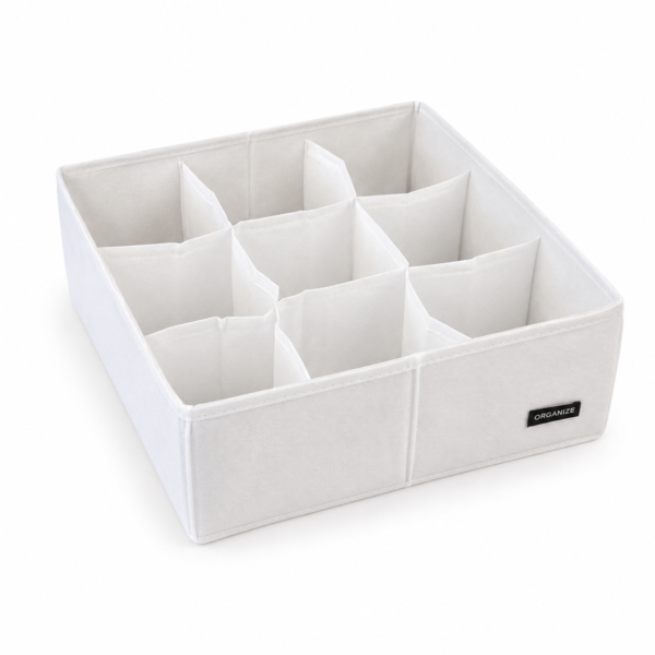 7425295448_organajzer-na-9.png Органайзер на 9 комірок 30х30х10 см ORGANIZE (білий)