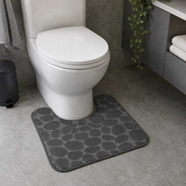 Trento Coral Velvet Ground Килимок U shape сірий