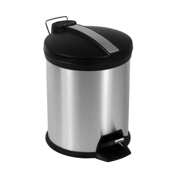 b500a7e6ca-1_resize_1200x1200.jpeg Відро для сміття з педаллю з пластиковою кришкою "Arino", 280×220×285 мм, 5 л, хром матовий